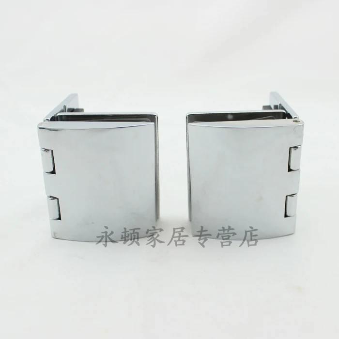 2pcs/lot Small Size Zinc Alloy 90 Degree Glass Doo...