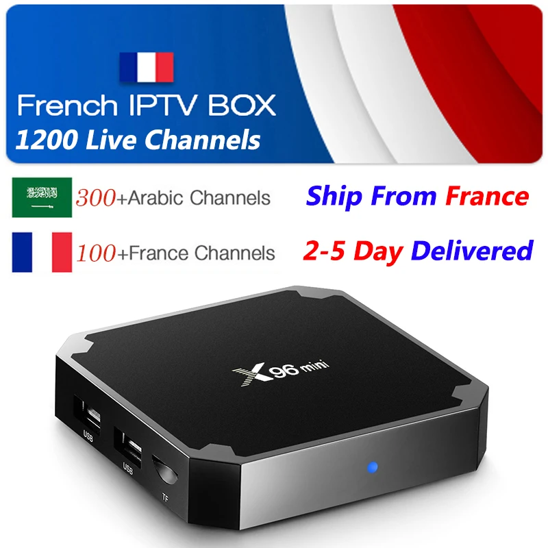 

French IPTV X96 mini Android 7.1 Smart TV BOX 1G 8G 1200+ NEOTV Iptv m3u Subscription Arabic Belgium Morocco chains code qhdtv