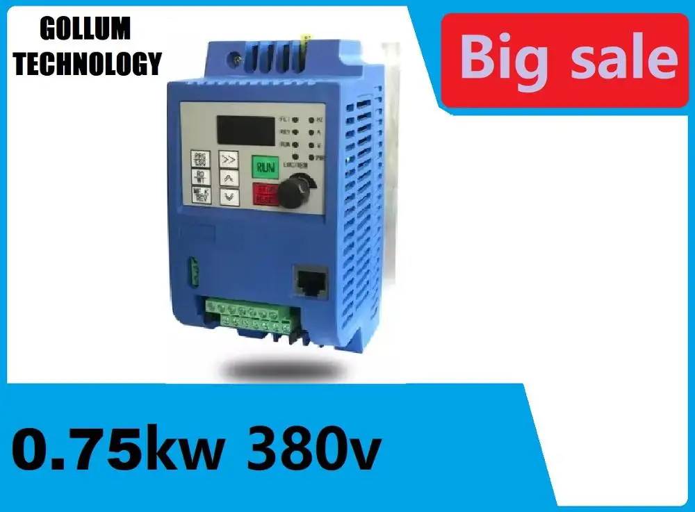 380V 0.75KW/1.5KW/2.2KW/4KW Variable Frequency Converter vfd for Motor Speed Control Inverter