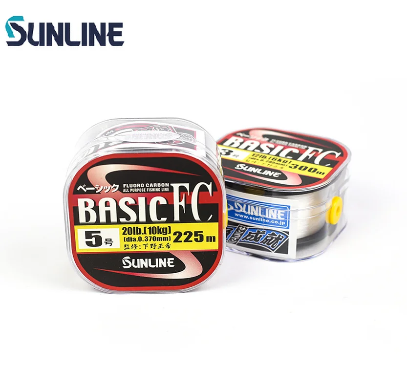 SUNLINE Basic FC 300/225 метров 2 20LB фторуглеродная или углеродная леска для японской