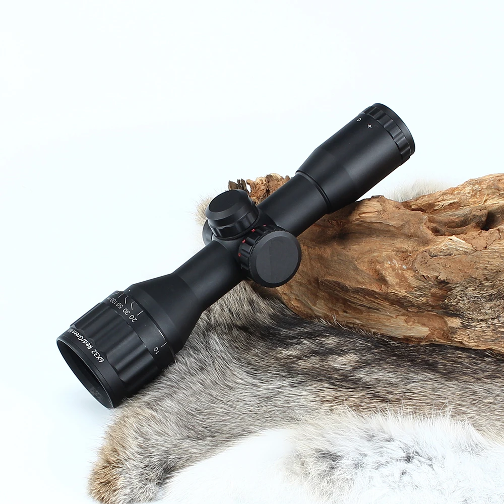 Hunting Optics 6X32 AO Classic Compact Riflescopes Illuminated Mil Dot