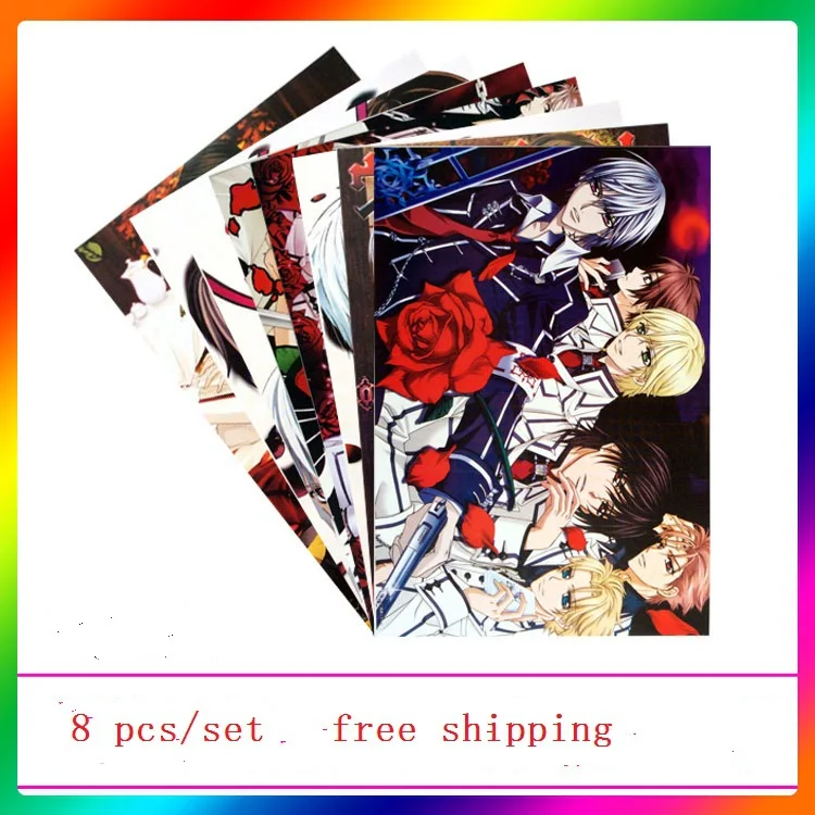 Good Quality 8 pcs/set Different Designs Anime A3 Posters Vampire