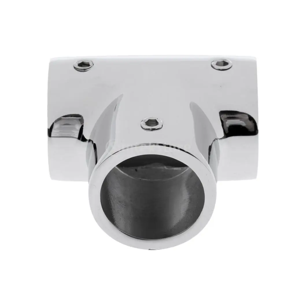 25mm Boat Handrail Fittings 2pcs 90 Degree Tee & 2pcs Elbow - Marine Grade 316 Stainless Steel