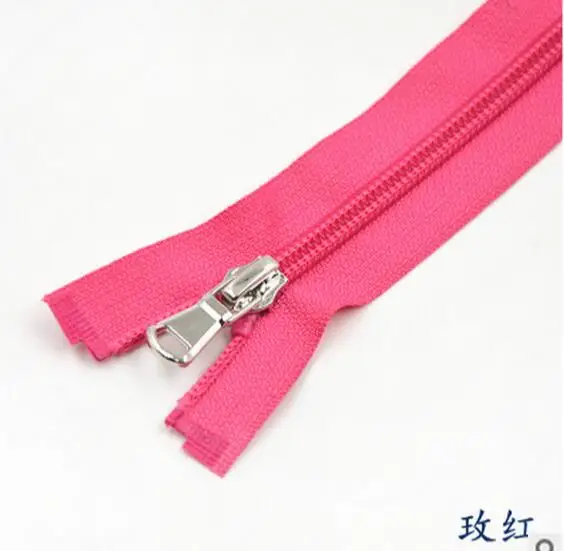 hot pink 5 шт. Meetee 5# разъемная застежка-молния разноцветный 40/60/70 см с открытым концом нейлоновые молнии металлические застежки-молнии для одежды, DIY Швейные Ремесло, A3-3 - Цвет: hot pink