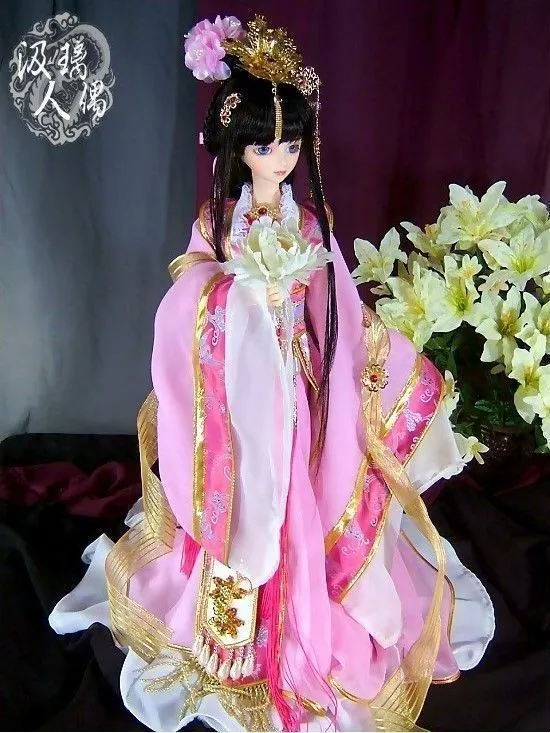 

SD Doll Ancient Chinese Costume Hanfu Doll Pink Costume Adult or Kids size customized JiLiRenOu also Web Game Cosplay