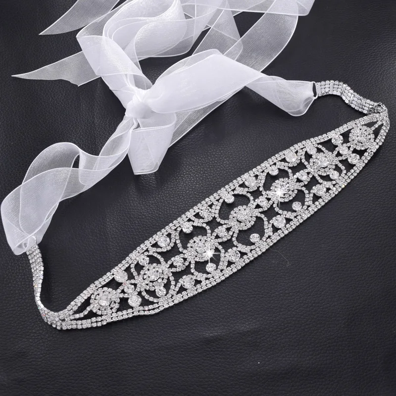 womem dress belt with rhinestone lace  (1)