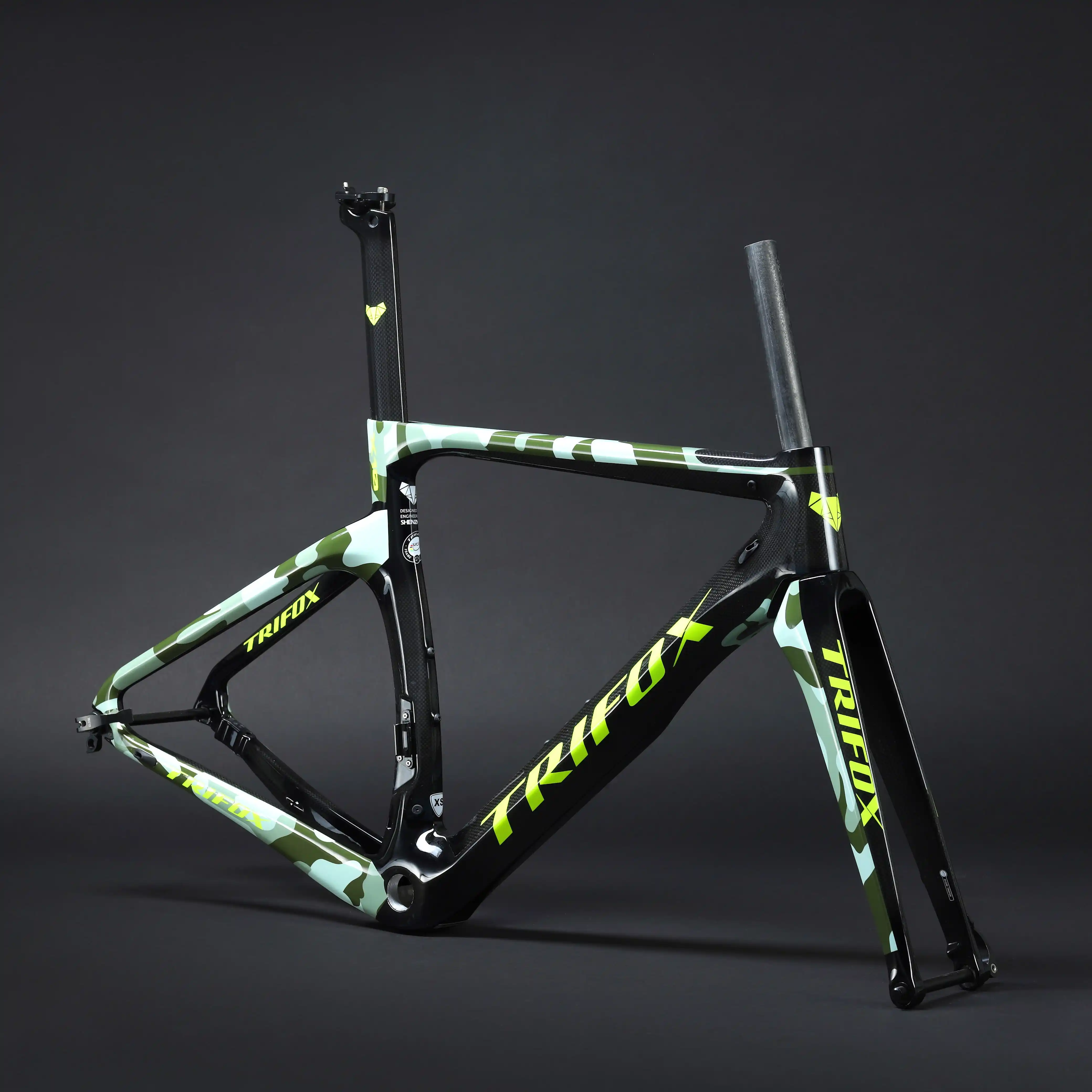 carbon fibre road bicycle