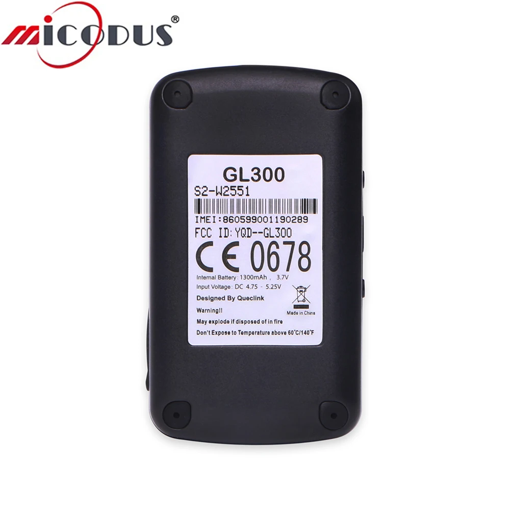 Мини-автомобиль gps трекер GL300 Queclink устройство для отслеживания автомобилей gsm gprs-трекер CE/FCC Сертифицированный водонепроницаемый GNSS U-blox 1300 mAh