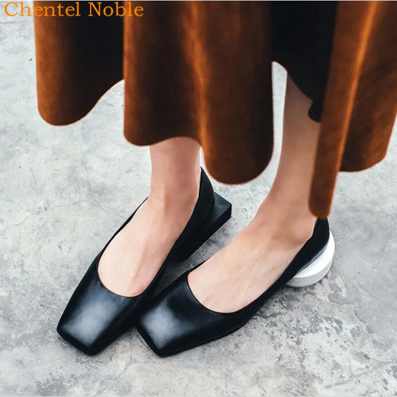 

Asymmetry Abnormal Strange Chaussures Femme 2018 Leather Flats Casual Woman Shoes Street Fashion Loafers Mules Schoenen Vrouw