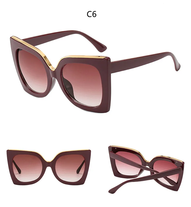Квадратные модные солнечные очки Gafas винтажные большие солнцезащитные очки для женщин Роскошные брендовые дизайнерские солнцезащитные очки Черная леопардовая оправа UV400