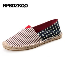 Соломенные 12 тканевые модные эспадрильи в рыбацком стиле 13 лоферы в этническом стиле большого размера в полоску 45 пеньковые туфли на плоской подошве Женская парусиновая обувь в стиле ретро