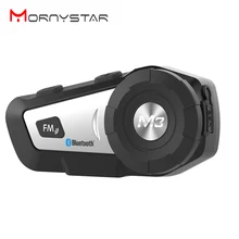 MORNYSTAR мульти-функциональный MP3 FM голосовых команд Bluetooth мотоциклетный шлем Проводная гарнитура с Bluetooth соединение с двухстороннее радио