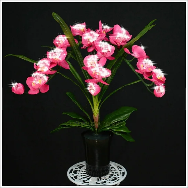 Mode orchidee kunstbloemen Led lamp Kunstmatige Vlinder Orchidee ... Mode orchidee kunstbloemen Led lamp Kunstmatige Vlinder Orchidee ...