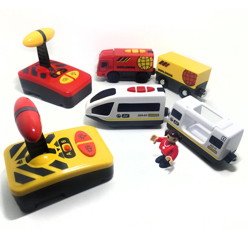 

X135 Remote control electric magnetic link compatible Thomas wooden track white Harmony train and red worldwide train