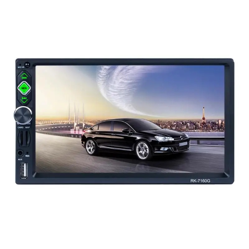 

7inch High-efinition Car Radio Multimedia Player with Rear View Camera GPS Navigation MP3 MP5 Audio Stereo Bluetooth USB AUX Map