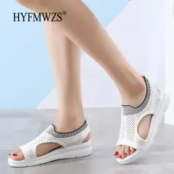 HYFMWZS/Высококачественная дешевая пляжная обувь; женские сандалии; нескользящая женская обувь; мягкая и дышащая Летняя женская обувь;