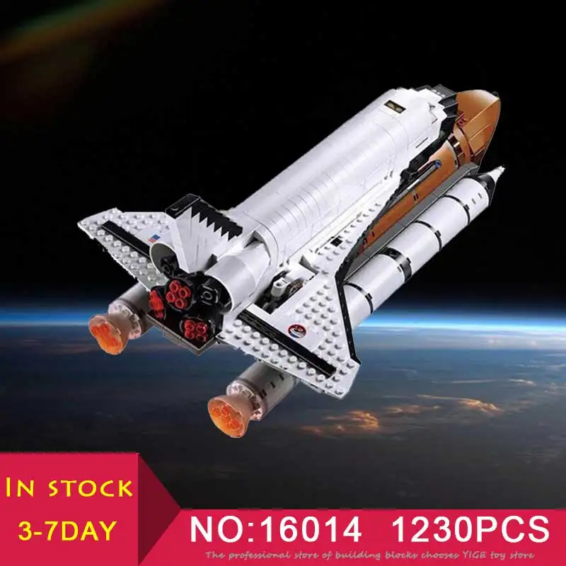 

LEPIN 16014 Out of Print Space Shuttle Expedition 1230Pcs Compatible LegoINglys 10231 Model set Building Blocks Kid Brick Toy