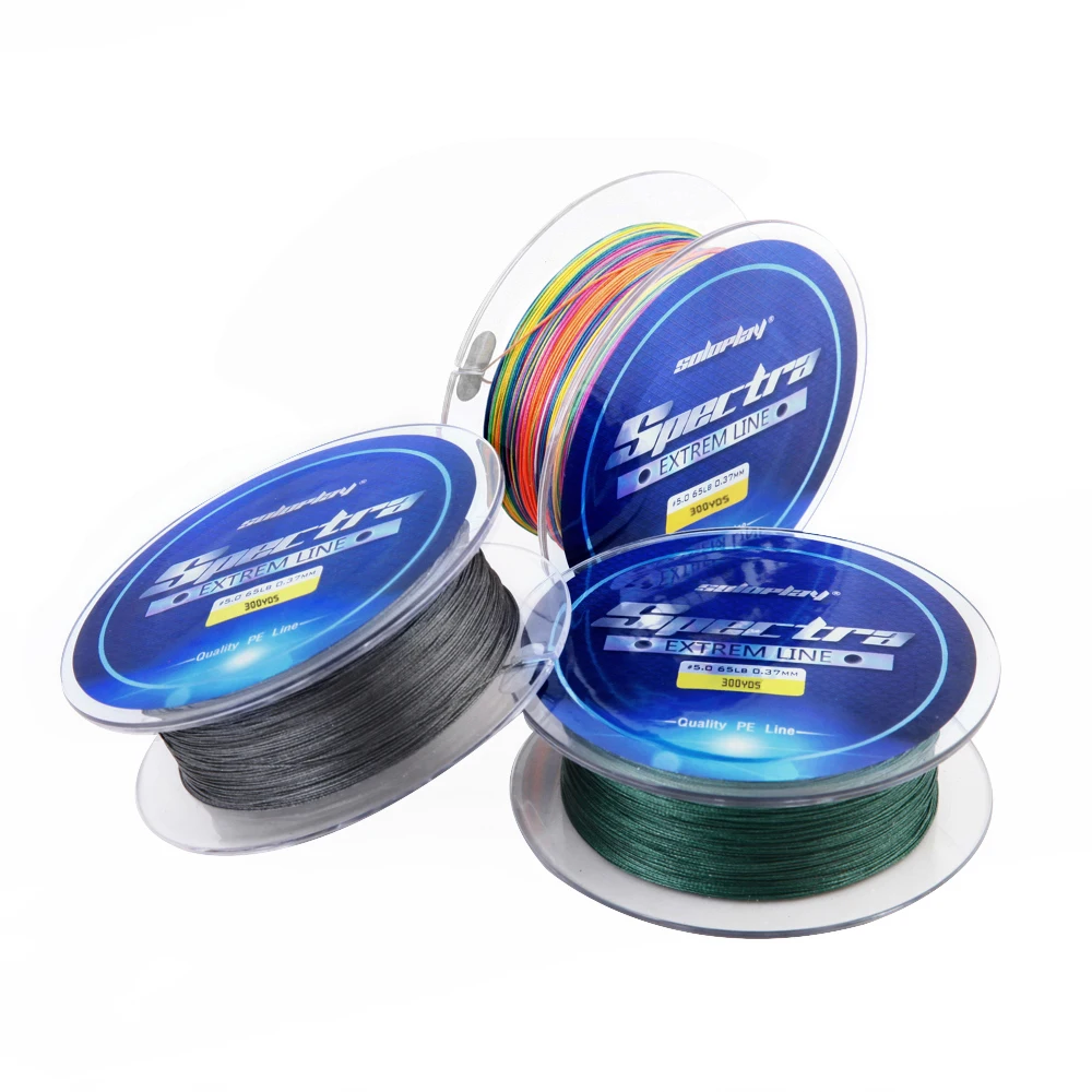 Price HOT!SOLOPLAY 8X Braid Line 300Yds 274m 20 100LB 8 Strands Super Strong Braided Fishing Line for Sea softwater carp Fishing line