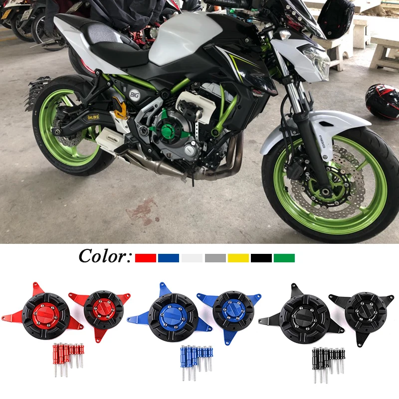 Для Kawasaki Z650 Ninja 650 аксессуары для мотоциклов CNC алюминиевый Двигатель статора Защитная крышка левый и правый набор украшения