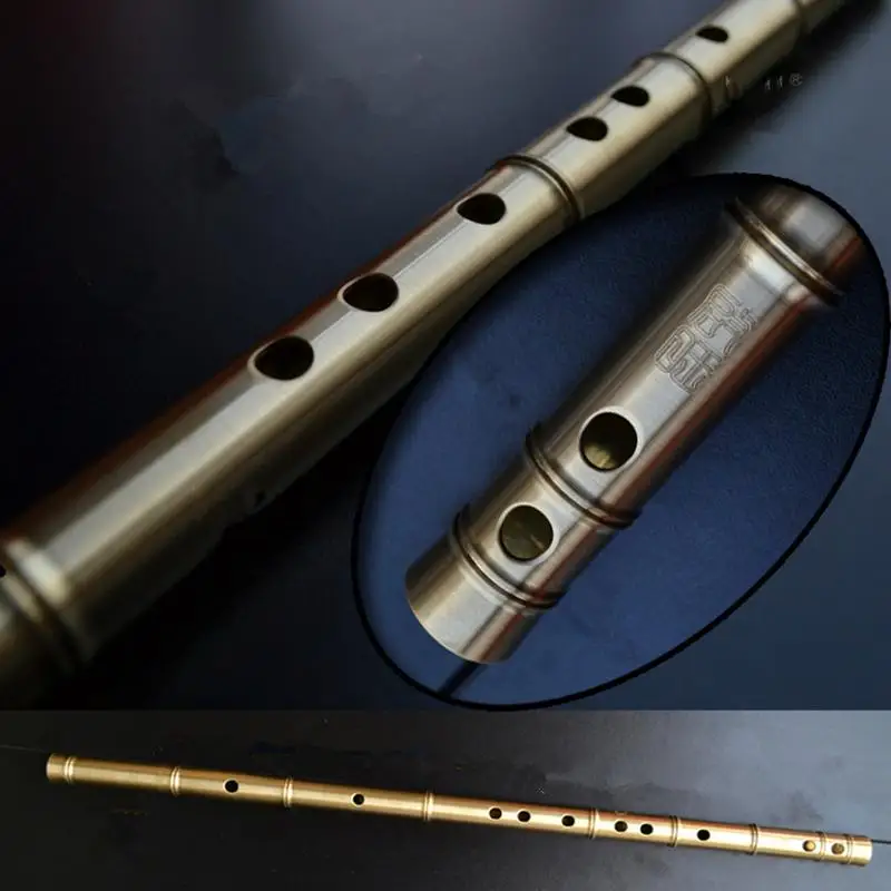 النحاس معدن الناي Dizi و مفتاح معدني Flauta رشاقته نحاس ، نحن 'ليرة لبنانية الرد عليك الناي المهنية آلة موسيقية Flauta الذاتي الدفاع سلاح