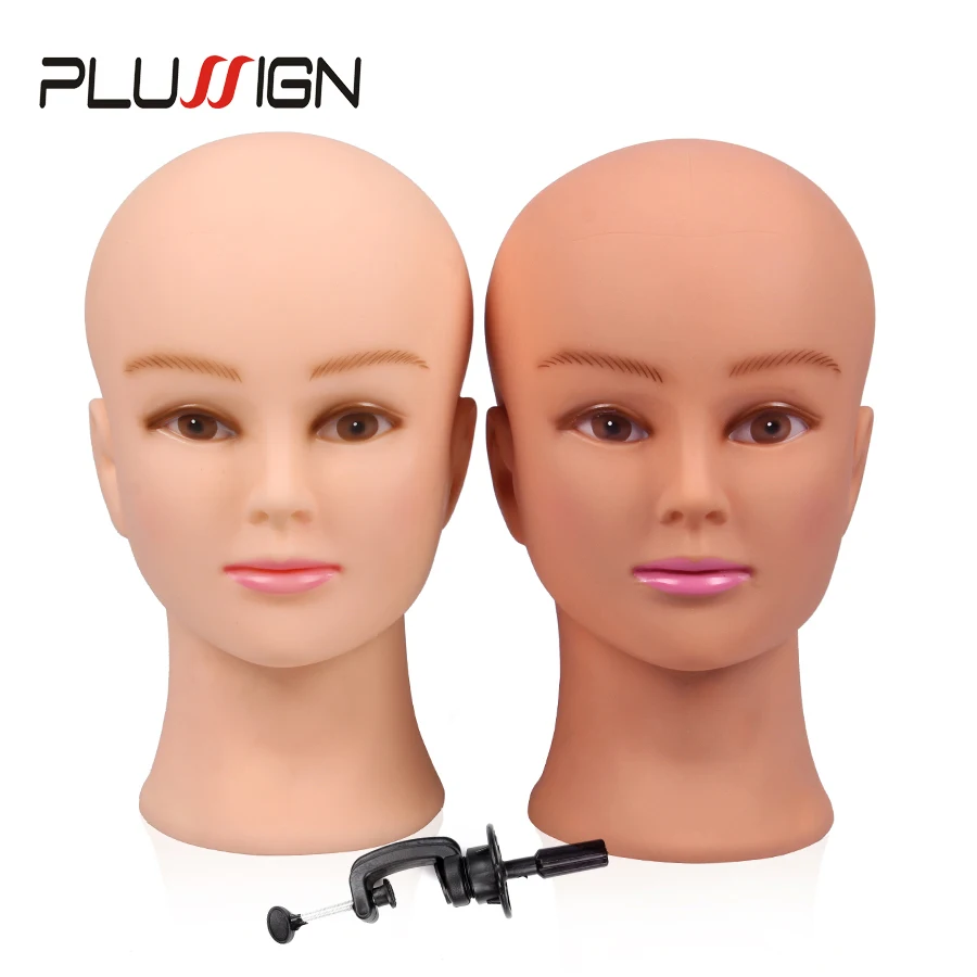 Plussign 11 PCS Wig Making Kit Canvas Block Head With Stand Mannequin