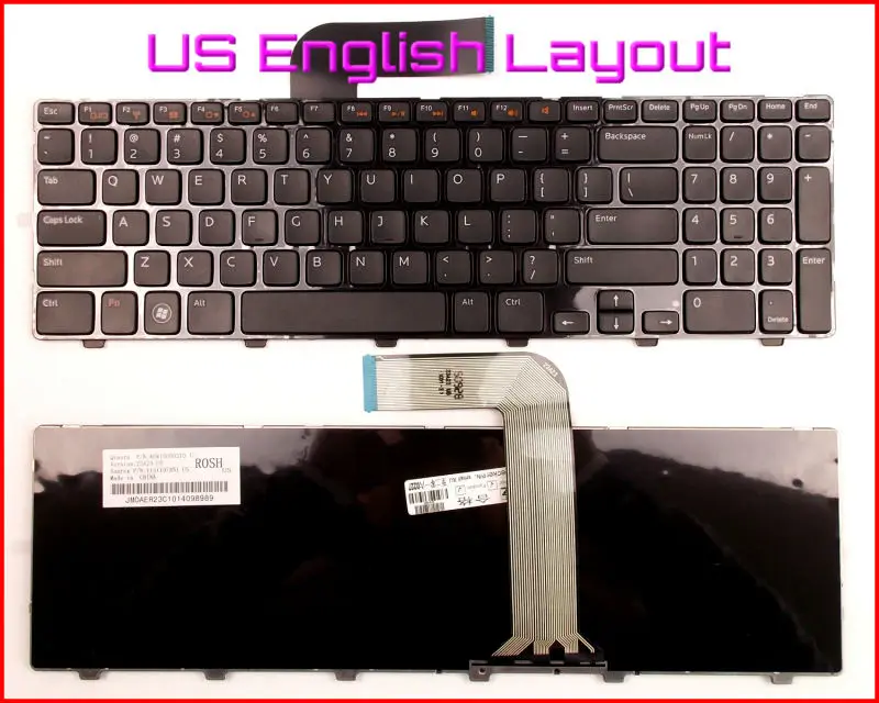 Новая клавиатура для ноутбука США Английская версия Dell Inspiron 15R N5110 5110 M5110 04DFCJ |