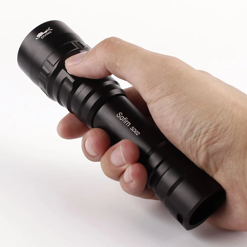  Sofirn SD02 Professional Scuba Diving Flashlight 18650 Powerful Dive Light Cree XPL 1050lm LED Lamp - 32821544280