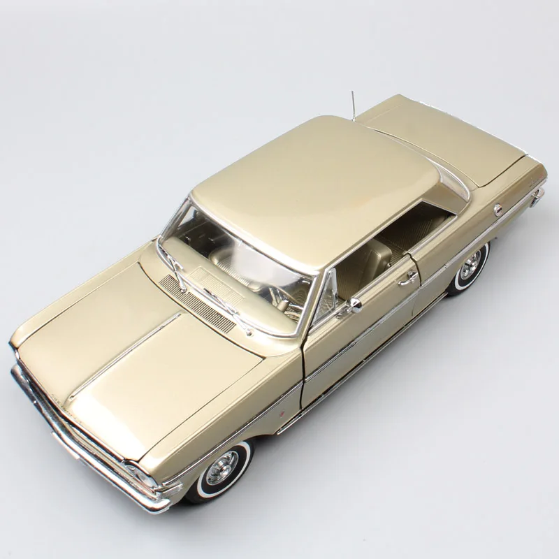 Детские 1:18 масштабные большие винтажные Sunstar 1963 Chevrolet Chevy II Nova coupe Diecasts& Toy Vehicles модели автомобилей игрушки для коллекции