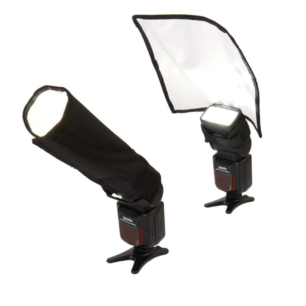 

W Spotlighting Speedlight Reflector Snoot Sealed Flash Softbox Diffuser Bender for Canon Nikon Yongnuo Flash Speedlite