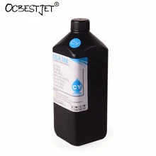 1000 мл/бутылка светящиеся в ультрафиолетовом свете чернила для быстрой сушки для Mimaki UJV-160 UJF-6042 UJF-3042 JFX200 UJF-7151 JFX200 JFX500(7 цветов доступны
