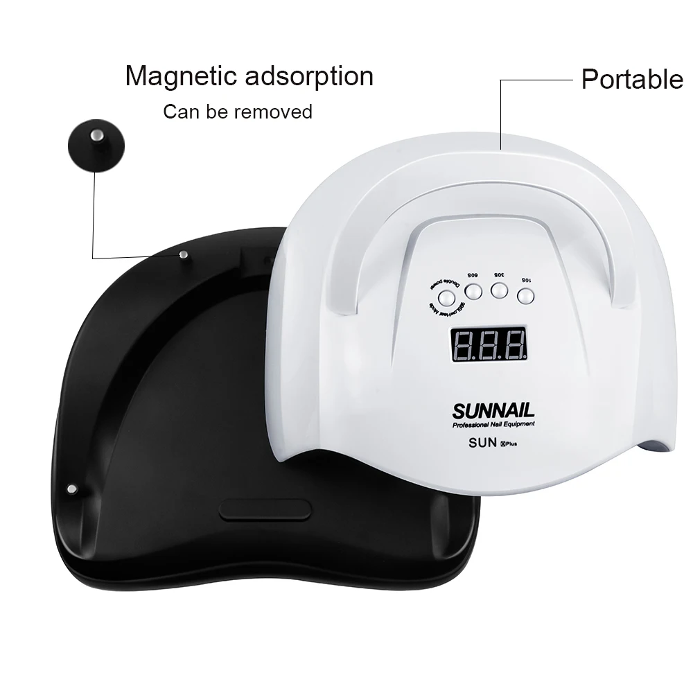 Beli 80 54 48 36 W UV Kuku Lampu Lampu LED untuk Manikur Kuku Pengering Portable Menyembuhkan Semua gel Polandia dengan Sensor Inframerah LCD Display