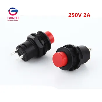 

Wholesale High Quality 250V2A Round Push Button Self-locking Inching Reset 2 Kind Power Switch 12mm Install Hole Diameter