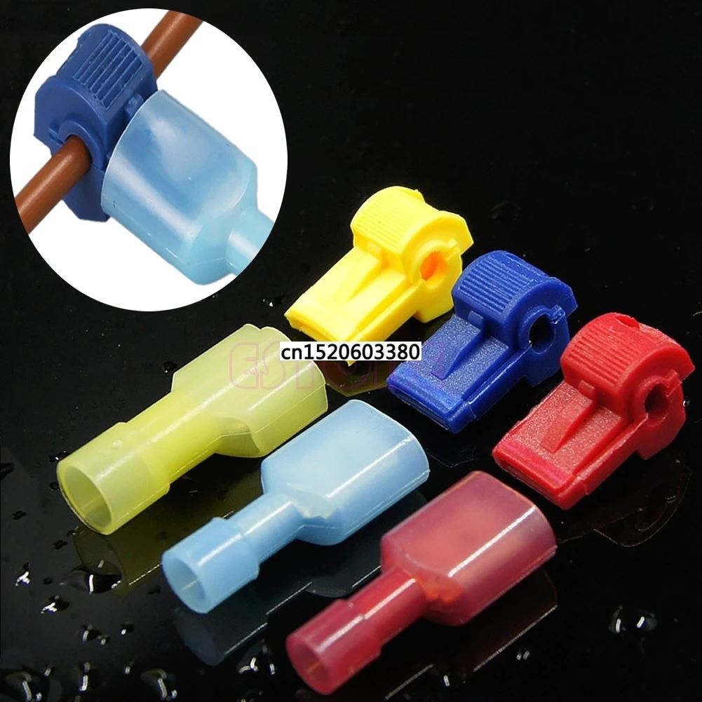 

MEXI 10 Pcs Quick Splice Scotch Wire Terminals Connectors Electrical Crimp Cable Snap