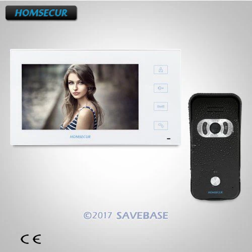 HOMSECUR 7 &quotHands free видео домофон система вызова с ЖК экраном 1C1M|entry phone|video door phone systemdoor