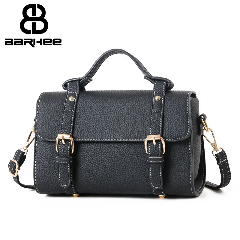

BARHEE NEW Sale Women's bags England Vintage Satchel Leather Women Messenger Bags Small Over the Shoulder Bags Fashion Belt Bag