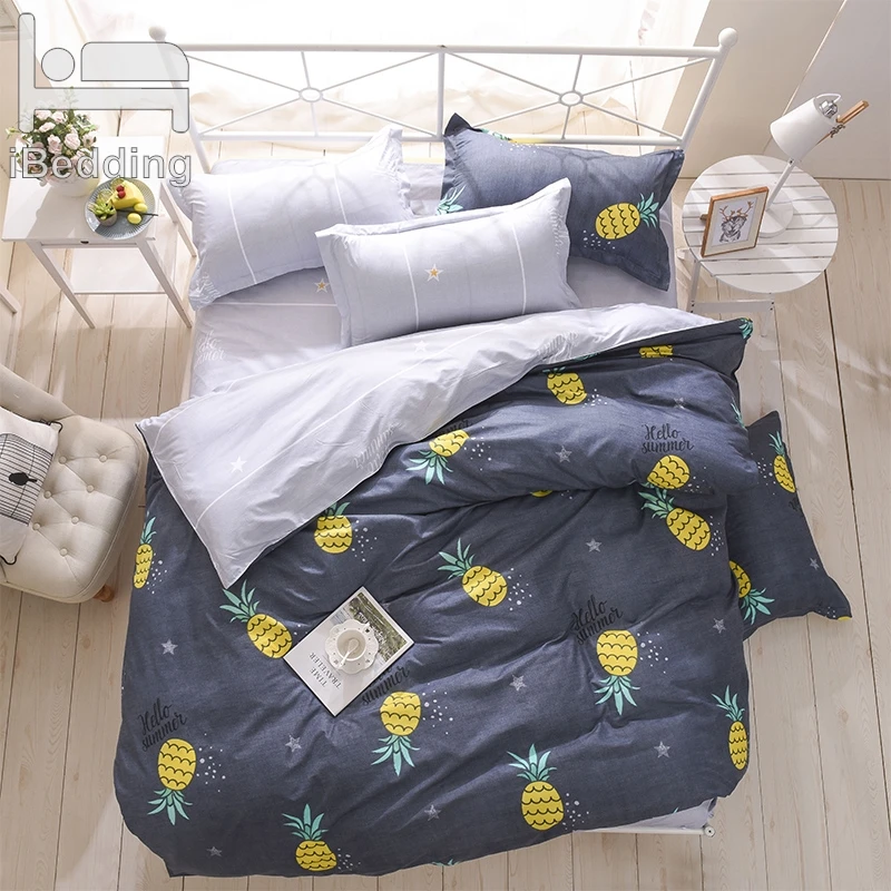 Bedding Set Summer Fruit Duvet Cover Queen King Nordic Style