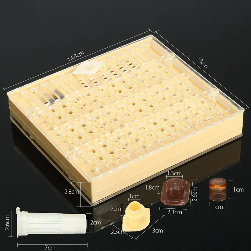 Queen Rearing Cupkit система пчелиный Пчеловодство Ловец коробка и 100 ячеек чашки набор инструментов