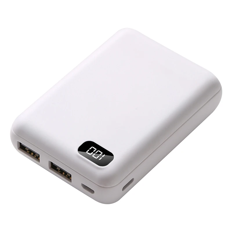 Новый внешний аккумулятор на 10000 мАч для iPhone Мини Портативный с двумя USB портами