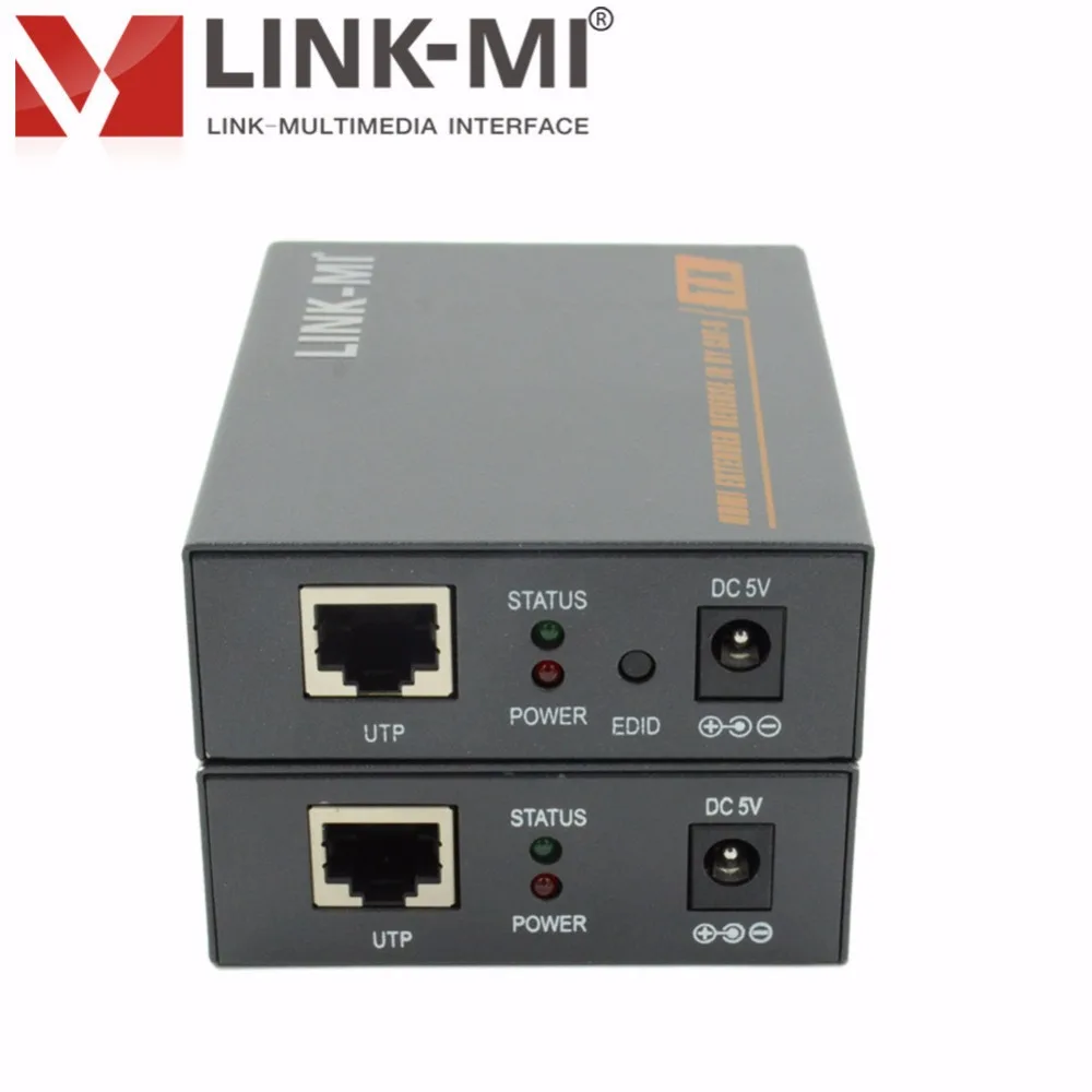 LINK MI LM HT208 60 м HDMI удлинитель с ИК по одной Cat6 кабель Full HD 1080 P hdmi передатчик и