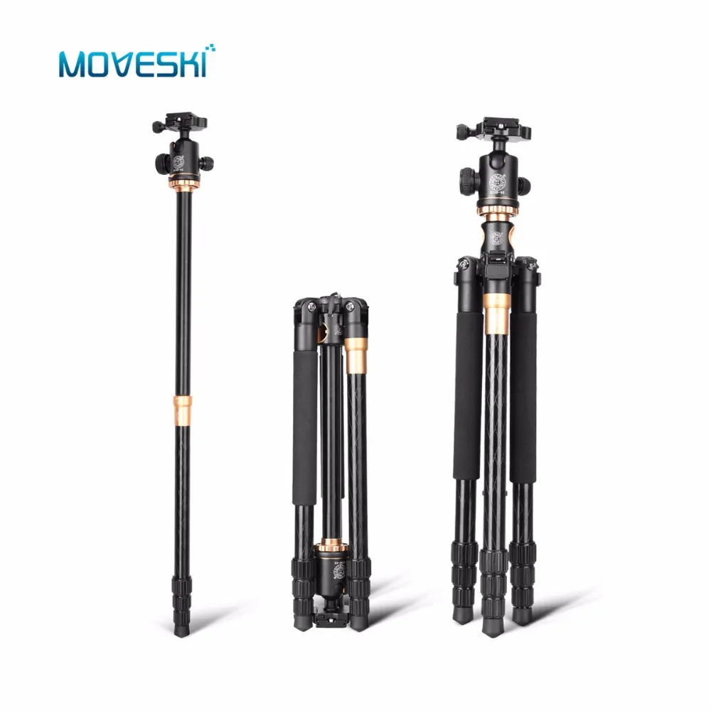 Moveski Q999H поперечный Профессиональный алюминиевый сплав штатив для камеры и
