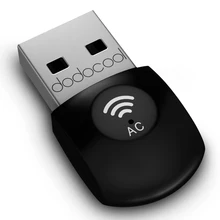 Двухдиапазонный беспроводной usb-адаптер dodocool AC600 Wi-Fi Dongle 2,4 ГГц 150 Мбит/с или 5 ГГц 433 Мбит/с для Windows/Linux/Max Wifi usb-адаптер