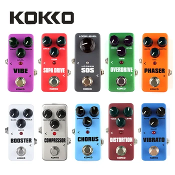 

KOKKO Mini Pedal Portable Guitar Effect Pedal Overdrive,Timer,SOS,Booster,Supa Drive,Distortion,Chorus,Space,Vibrato,Compressor