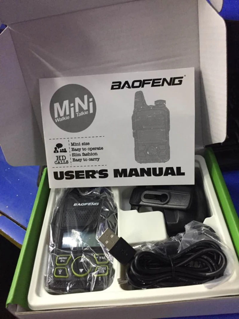 PTT Baofeng BF-T1 New Portable radio new MINI Walkie Talkie Dual Ham radio communicador Transceiver USB Interphone two way radio (15)