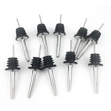 10 шт. из нержавеющей стали черный, оливковый масло свободный поток Pourers ликер трава бутылка дозатор вина диспенсерная насадка