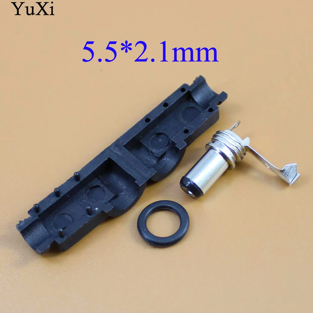 

YuXi 90 Degree Right Angle 2.1mm DC Power Cable Male Plug Socket Soldering Cord Tip Adapter Connector 2.1x5.5mm / 5.5*2.1 black