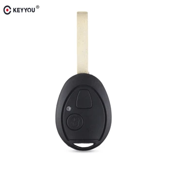

KEYYOU 2 Button Car Key Fob Case Shell Case Uncut Blade For Land Rover for Rover 75 ZT for Discovery TD5 Remote Key Shell