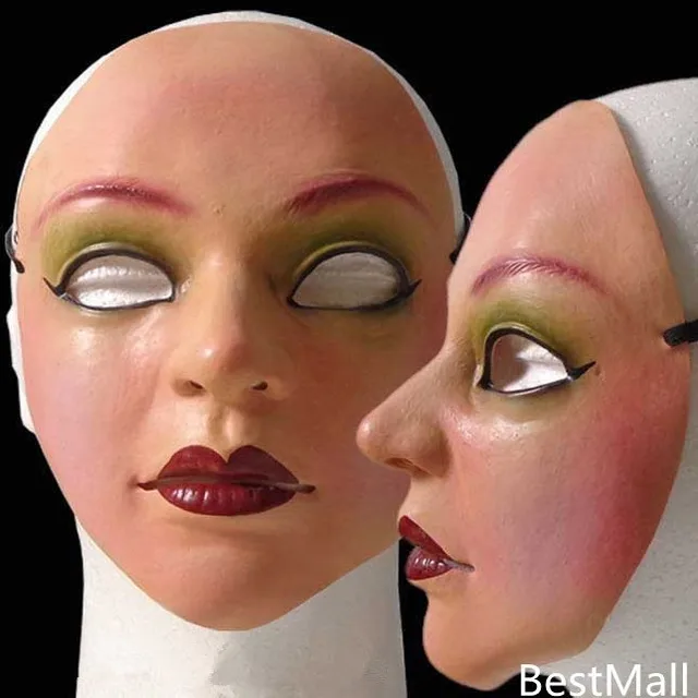 Female Real Mask Artificial Man Latex Masks Sunscreen mask Disguise