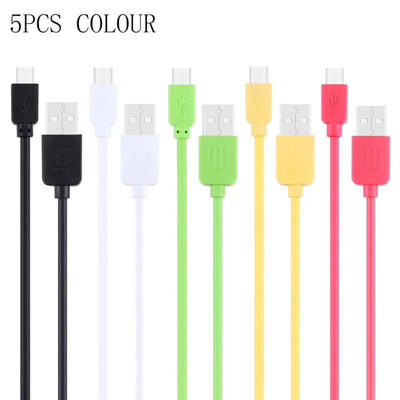 HAWEEL 1 м высокоскоростной Micro USB к кабель синхронизации данных и зарядки Наборы для