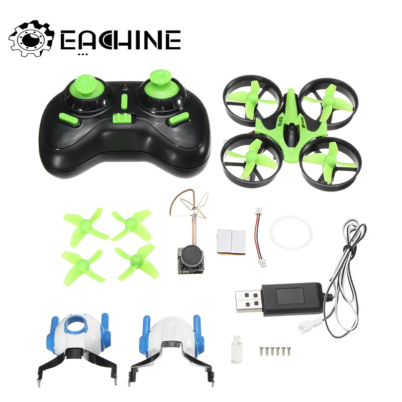 Eachine E010C микро FPV гоночный Дрон с камерой 800TVL 40CH 25MW CMOS 45C батарея с креплением колпачок VS E010 Квадрокоптер