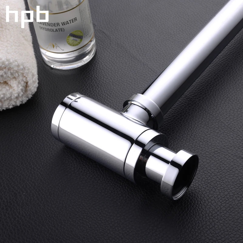 

HPB Siphon Bottle Traps Pop up Basin Waste Drain Basin Faucet P-Traps Waste Pipe Into The Wall Drainage Plumbing Tube HP7207